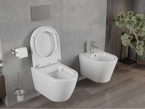 Mexen Rico miska wc z deską wolnoopadającą twarda, biała połysk - 30478000