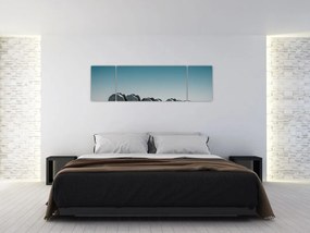Obraz - Odejście słoni (170x50 cm)