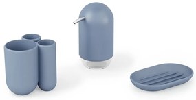 Niebieski plastikowy kubek na szczoteczki do zębów Touch – Umbra