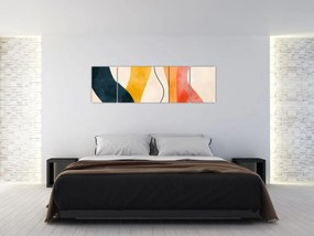 Obraz - Minimalistyczna kolorowa ilustracja II. (170x50 cm)