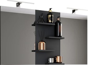 Szerokie lustro kąpielowe lustro Budasi półka