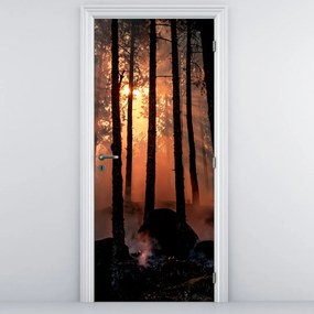 Fototapeta na drzwi - Ciemny las (95x205cm)