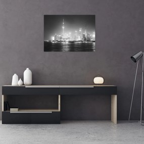 Obraz na szkle - nowoczesne drapacze chmur (70x50 cm)
