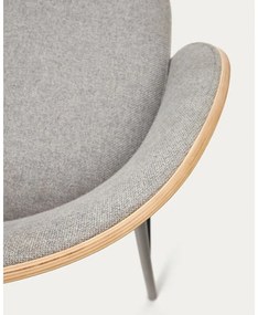 Szaro-naturalny hoker (wysokość siedziska 77 cm) Eamy – Kave Home