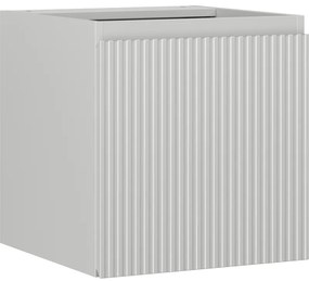 Mexen Rivel szafka łazienkowa podumywalkowa 45 cm, 1 drzwi, ryflowana, szara mat - 91A21-04547-1-BF62