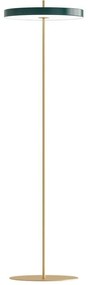 Ciemnozielona lampa stojąca LED ze ściemniaczem i metalowym kloszem (wysokość 151 cm) Asteria Floor – UMAGE