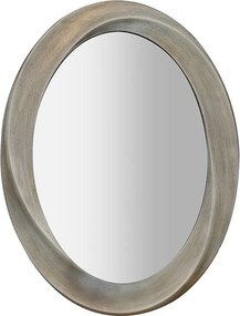 Lustro ścienne owalne w stylu vintage do wystroju salonu - 60x80cm Lustro ze złotą ramą do wystroju ściany 80x60cm