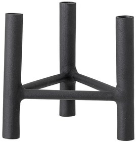 Czarny aluminiowy świecznik Bloomingville Deeb, wys. 20 cm