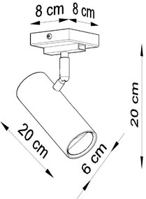 Biała lampa sufitowa 8x8 cm Mira – Nice Lamps