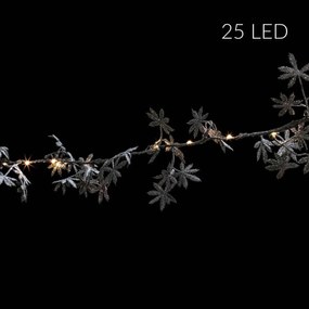 Girlanda świetlna wewnętrzna z roślinnym motywem, 25 LED