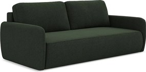 Kanapa 3-osobowa z funkcją spania - z tkaniny strukturalnej - butelkowa zieleń - LILO