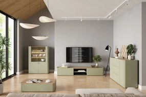 Komoda Elivo 150 cm z szufladami - eukaliptus / dąb baltic dune