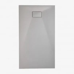 Prostokątna Antypoślizgowa I Ultracienka Brodzik Z Żywicy Smc Soho Jasnoszary & 120 X 70 Cm - Sklum