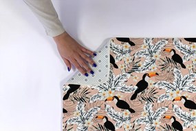 Dywanik łazienkowy Dywanik łazienkowy Ptak Tukan Rośliny