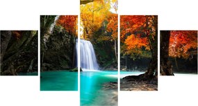 Obraz - Szmaragdowa Laguna (125x70 cm)