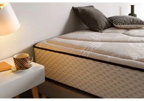 Twardy/średnio twardy dwustronny piankowy materac termoregulacyjny 200x200 cm Tempus Gold – Moonia