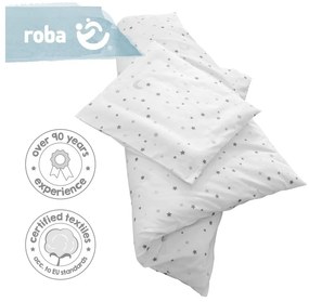 Biała bawełniana pościel dziecięca do łóżeczka 80x80 cm Sternenzauber – Roba