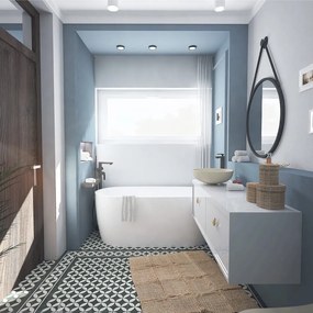 Wanna wolnostojąca owalna akrylowa biała 170 x 80 cm ELEGANT | Możliwa opcja Go Color : Wybierz swój kolor - Twój wybrany kolor z palety RAL