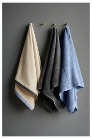 Ciemnoszary bawełniany ręcznik frotte 50x100 cm Line – Södahl