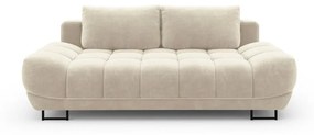 Beżowa 3-osobowa sofa rozkładana z aksamitnym obiciem Windsor &amp; Co Sofas Cirrus