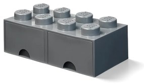 Ciemnoszary dziecięcy pojemnik z 2 szufladami LEGO®