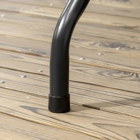 Outsunny Stół ogrodowy składany dla 6 osób imitacja drewna ciemnoszary 180x755x73cm | Aosom PL