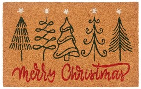 Wycieraczka z włókna kokosowego ze świątecznym motywem 40x70 cm Merry Christmas – Hanse Home