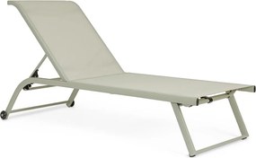 Szarobrązowy metalowy leżak ogrodowy Taylor – Bizzotto