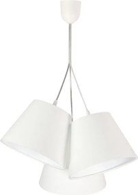 Biała nowoczesna lampa wisząca stożek S6-F65