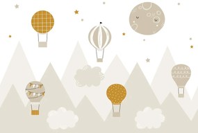 Fototapeta - Delikatne balony, ilustracja (196x136 cm)