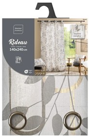 Szara zasłona 140x240 cm Roseris – douceur d'intérieur