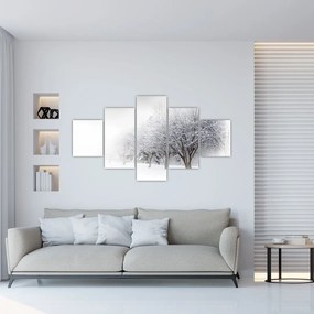 Obraz - Zimowa aleja (125x70 cm)