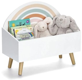 Skrzynia na zabawki RAINBOW, MDF + sosna