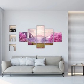Obraz jeziora (125x70 cm)