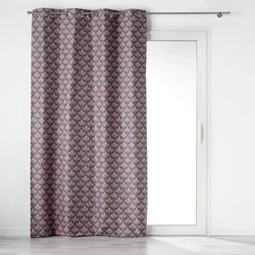 Różowo-szara zasłona zaciemniająca z mikrowłókna 135x260 cm Surya – douceur d'intérieur