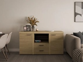 Meblościanka do salonu TUMBA z witrynami i szafką RTV | LED | 4 kolory