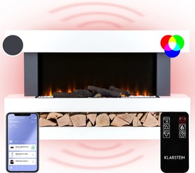 Klarstein Studio LightFire Smart 2000W 121cm Kominek elektryczny dekoracyjny Biały