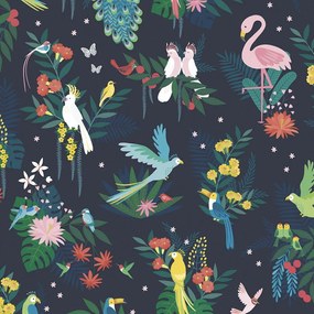 Tapeta dziecięca 10 m x 50 cm Birds Carnival – Lilipinso