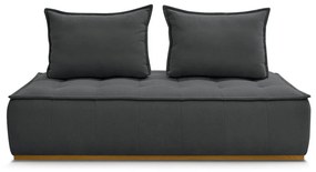 Ciemnoszara sofa z tkaniny szenilowej 175 cm Elisa – Bobochic Paris