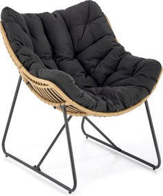 Rattanowy fotel Whisper z poduchą