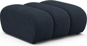 Ciemnoniebieski podnóżek z tkaniny szenilowej Lupine – Micadoni