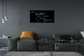 Obraz na płótnie Nowoczesny Napis Metaliczny