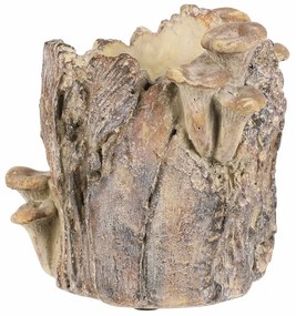 Opakowanie betonowe - pień z grzybami, 19 x 17 x16 cm