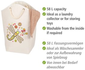 Tekstylny kosz na pranie 58 l Rollin'Art Libelle – Wenko