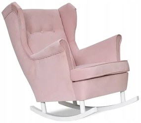 Fotel Uszak bujany PUDROWY RÓŻ pokój córki RELAX
