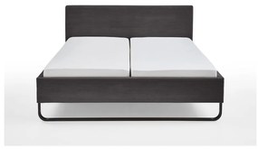 Szare tapicerowane łóżko dwuosobowe 180x200 cm Swing – Meise Möbel