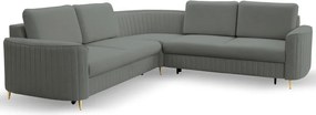 Narożnik LAREN nowoczesna sofa z funkcją spania pojemnik na pościel prawa strona CASTEL 93 251x251x85 cm