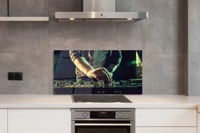 Szklany Panel Konsola DJ słuchawki