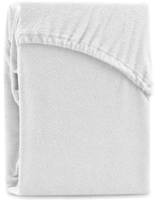 Białe prześcieradło frotte z gumką 140x200 cm Ruby – Restilo