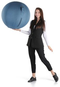 Ergonomiczna piłka do siedzenia, niebieska